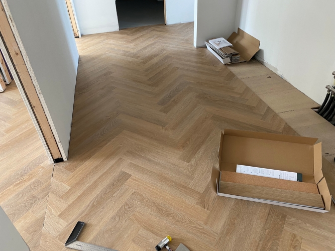 Renovering af hus nyt flot gulv